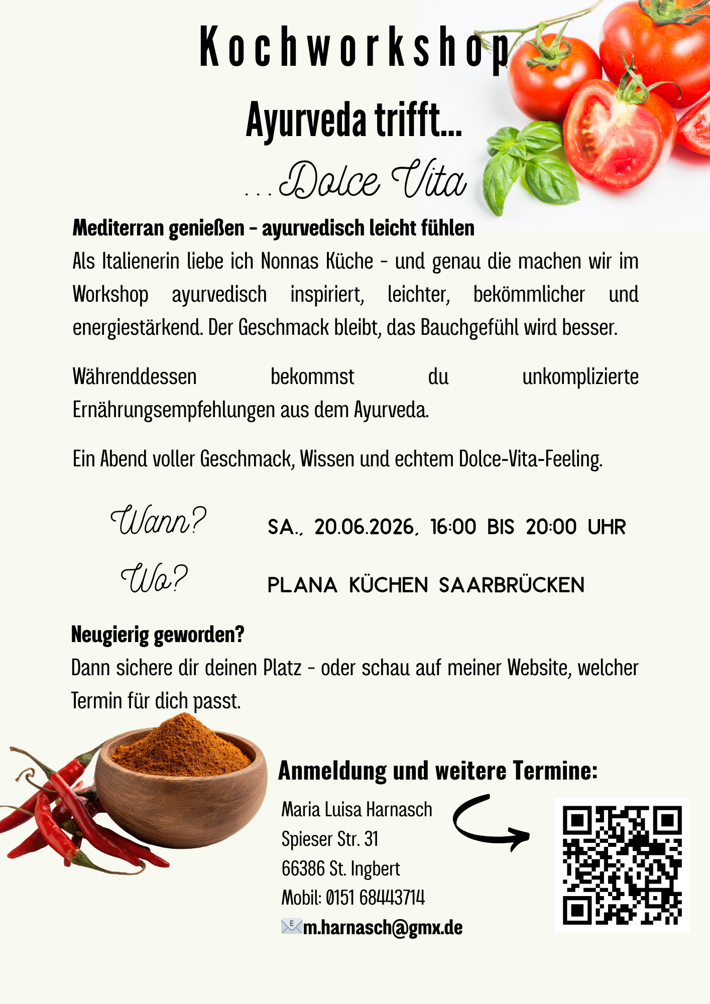 Neuer Kochworkshop